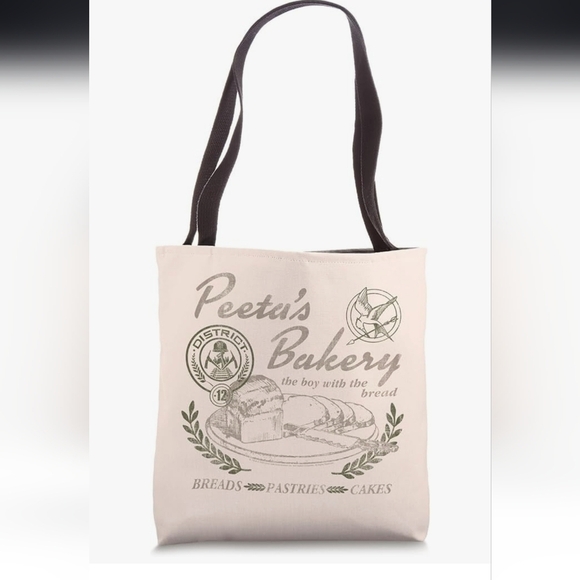 The Hunger Games Peeta's Bakery Cream Tote Bag - Picture 1 of 16